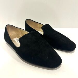 Jimmy Choo Black Suede Leather Loafer Flats Size EU 35 US 5